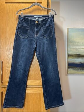9th & Main Petite High Waisted Blue Jeans | Size 10P | Boho, Retro, Wide Leg 70s